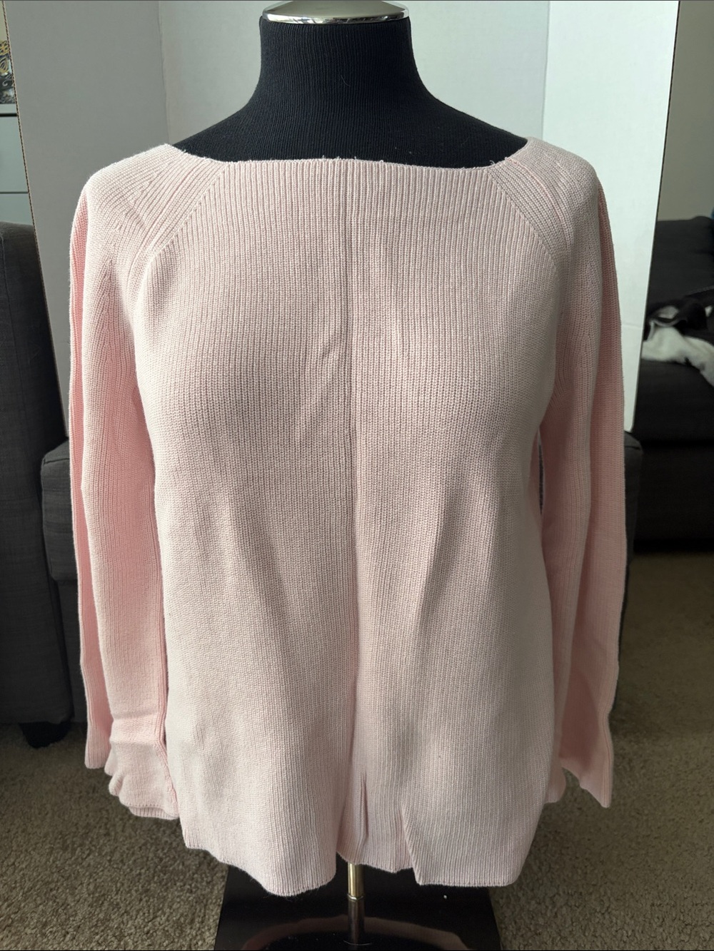 Light Pink Women’s Boatneck LOFT Sweater